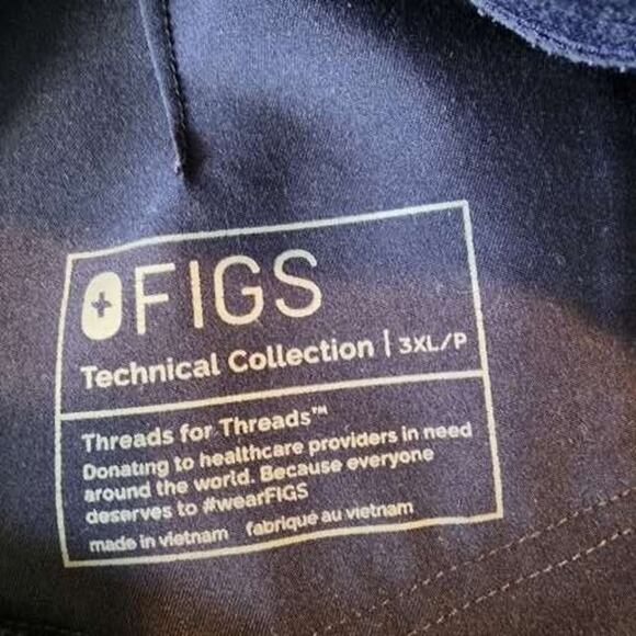 FIGS Womens Plus 3XLP NavyTechnical Collection Zamora Jogger Scrub Pants - Picture 2 of 7